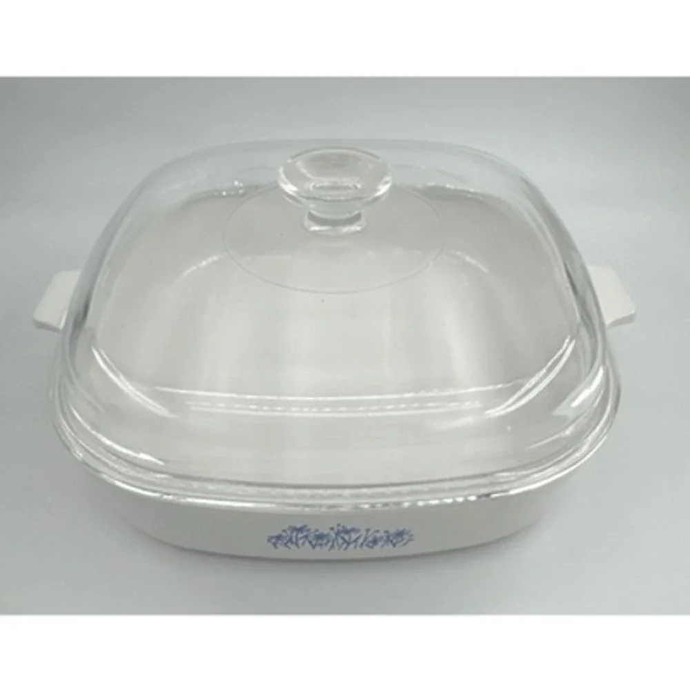 Corning Ware Microwave‎ Browning Dish MW-16 With Pyrex Lid A-12-C Sears 8467320
